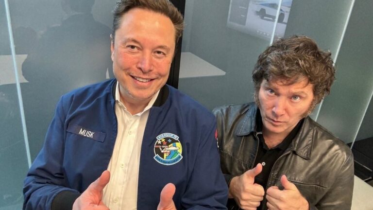 Milei volvió a defender a Elon Musk y cargó contra «los imbéciles de izquierda»