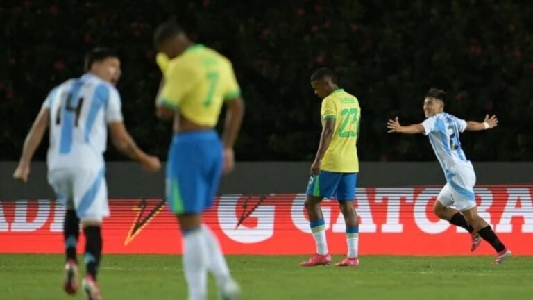 Argentina goleó a Brasil en el debut en el Sudamericano Sub 20