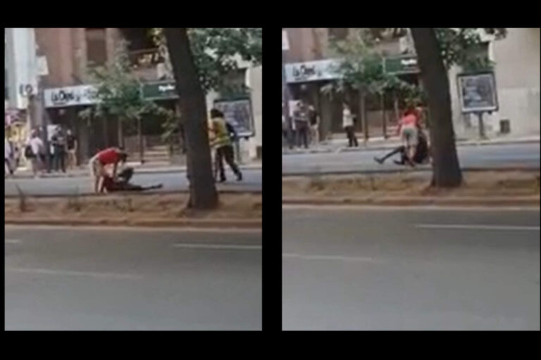 Violenta pelea en el centro de Córdoba: dos mujeres atacaron a un hombre