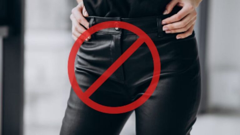 Chau a los pantalones engomados