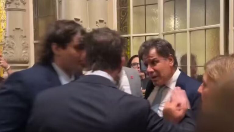 Milei sobre Manes: «Dice que le pegaron dos piñas y fueron dos palmaditas en el pecho»