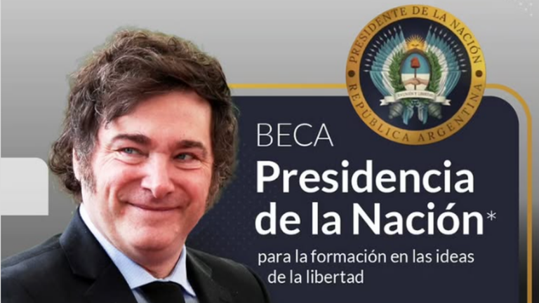 Javier Milei promociona una beca de una universidad privada vinculada a Alberto Benegas Lynch