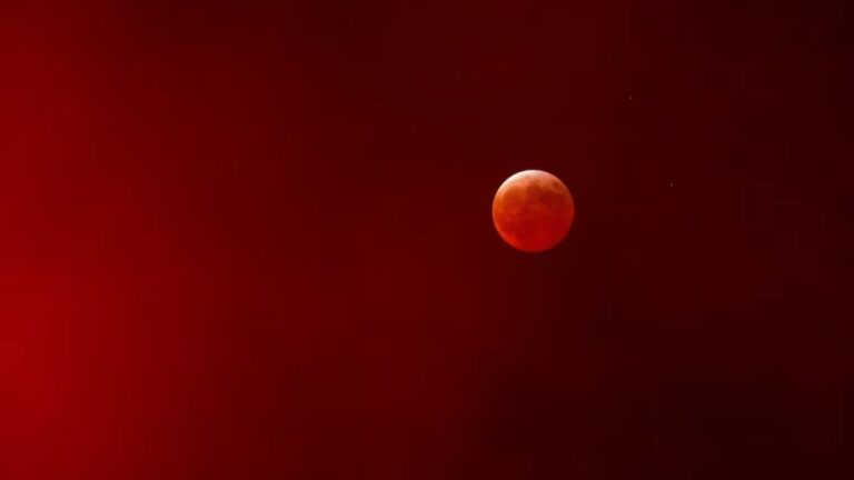 Así se vio en Argentina la Luna de sangre: en qué año se repetirá