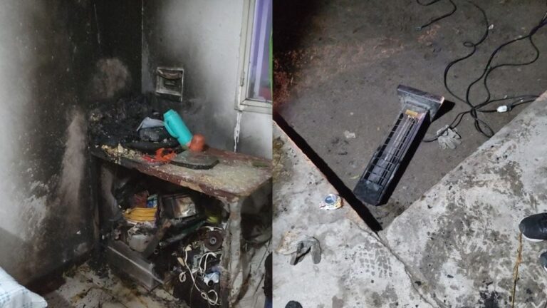 Un incendio generó daños en una vivienda del sector sur de la ciudad