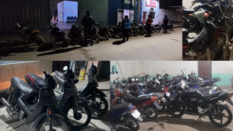 Secuestraron 44 motocicletas