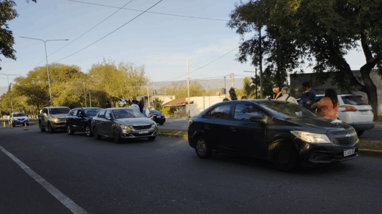 Choque en cadena en La Chacarita