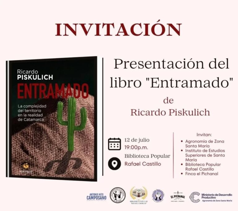 Presentaron en Santa María el libro Entramado, de Ricardo Piskulich