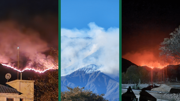 Incendio en Pomán: el fuego ya arrasó más de 23km en el cerro El Manchado