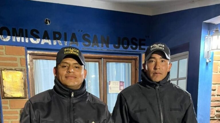 Policías le salvaron la vida a un hombre