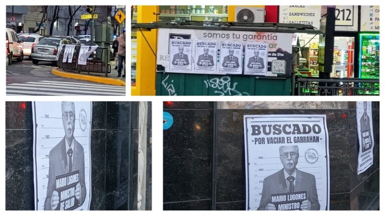 Crece la bronca contra el ministro de salud ajustador Mario Lugones