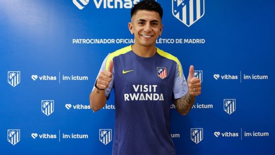 Thiago Almada fue presentado de manera oficial en el Atlético de Madrid