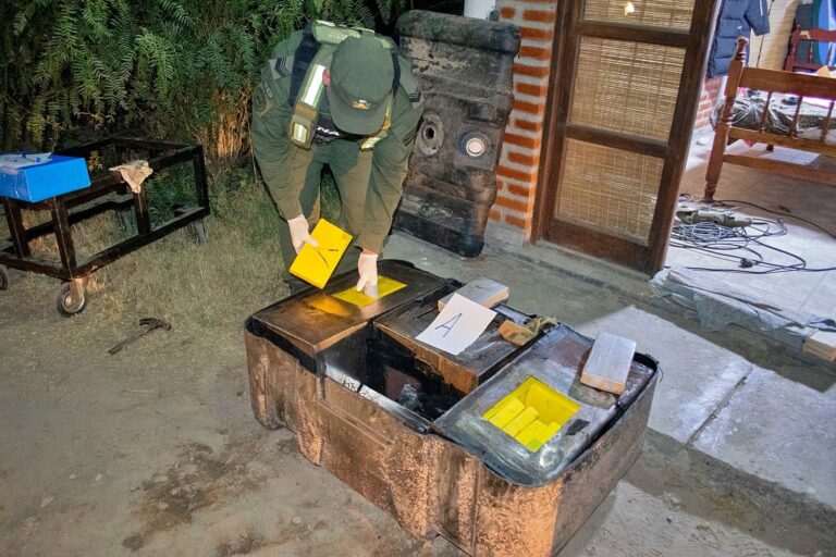 VIDEO: Impactantes imágenes del secuestro de 309 kg de cocaína en Belén