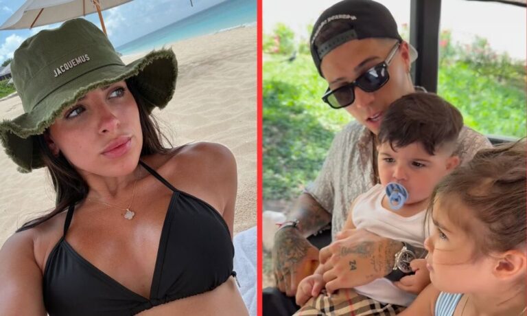 Valentina Cervantes deslumbró con sus looks en el Caribe mexicano junto a Enzo Fernández y sus hijos