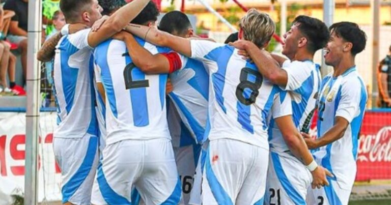 La Selección Argentina goleó en LAlcúdia a un combinado brasileño con una joya de Tomás Parmo y tiene puntaje ideal