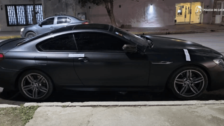 Secuestran en La Paz un BMW de alta gama con pedido judicial desde Buenos Aires