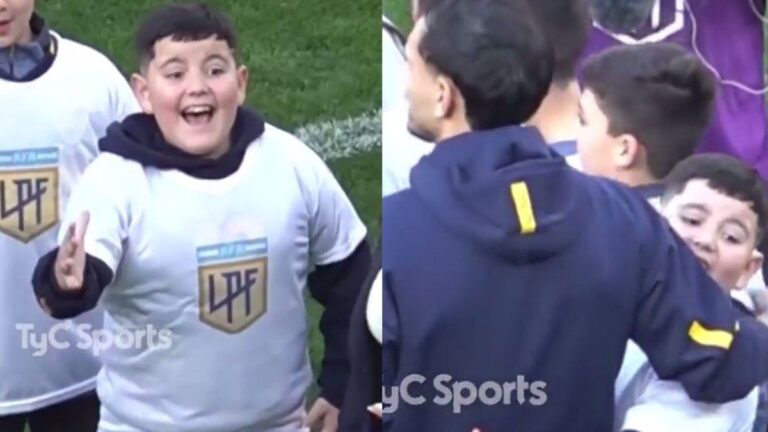 El noble gesto de Paredes con el niño que lo acompañó antes del clásico Boca-Racing: «No lo podía creer»