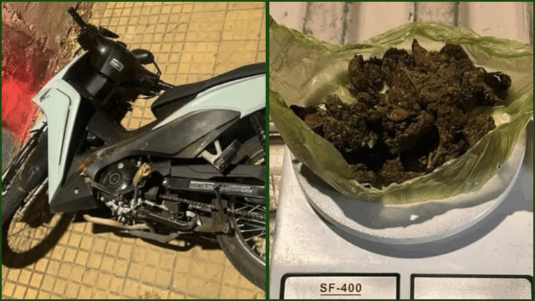 Persecución policial en Capital: un joven cayó de su moto, arrojó marihuana y fue aprehendido