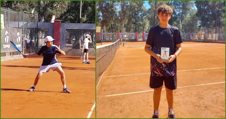 Constantino Ruaro es joven promesa del tenis catamarqueño y sigue sumando experiencias