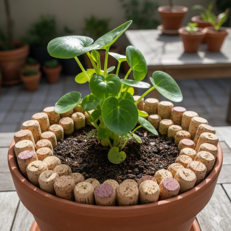 Por qué recomiendan poner corchos en la tierra de las plantas