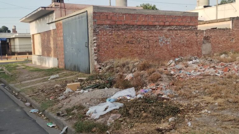 Vecinos denuncian un basural en calle Lavalle por falta de contenedor