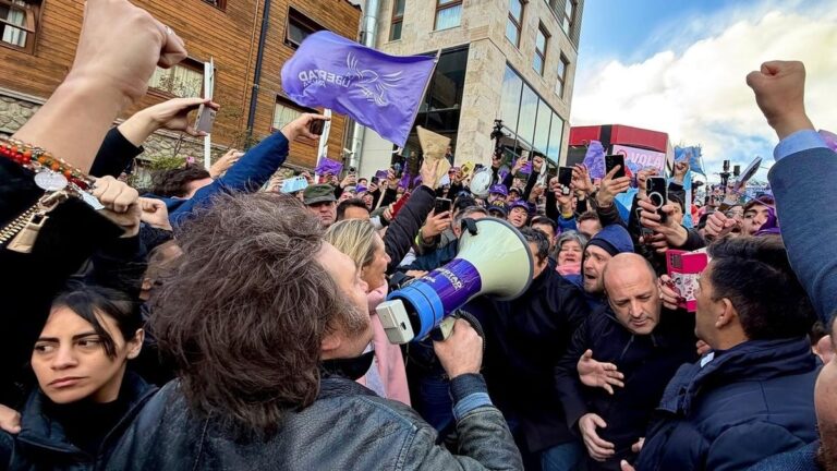 Milei no pudo concluir las actividades en Tierra del Fuego