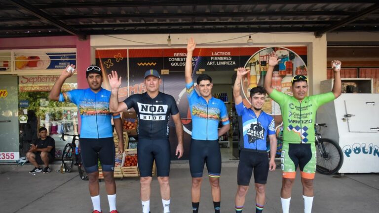 Rubén Urquiza brilló en el regreso del ciclismo a Belén