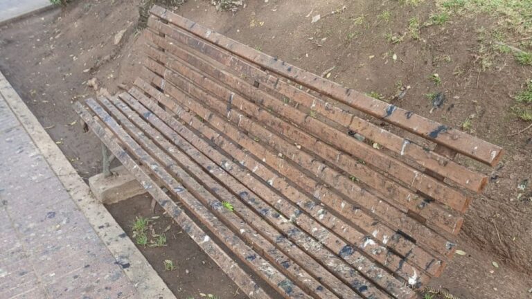 Reclamos por la limpieza de la Plaza 25 de Mayo