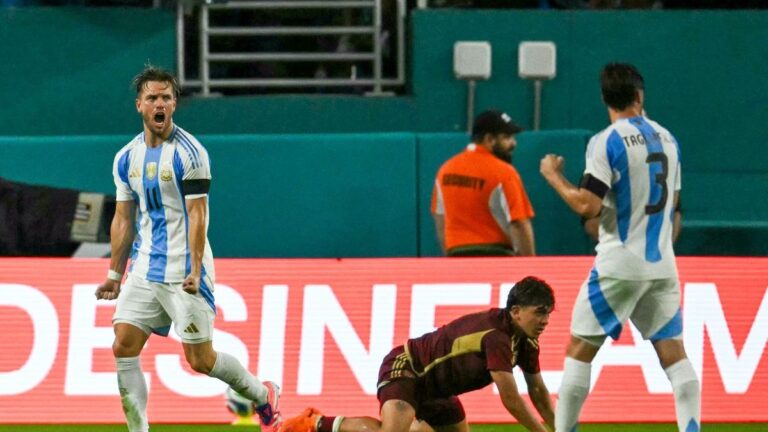 Argentina venció por 1-0 a Venezuela en un amistoso