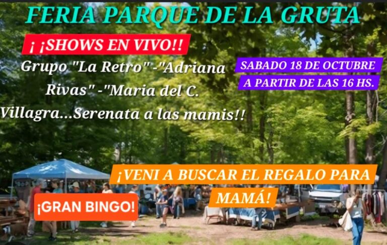 Festejá el Día de la Madre en la feria de Parque La Gruta