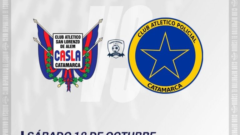 San Lorenzo de Alem enfrenta a Policial por el Torneo Regional Federal Amateur