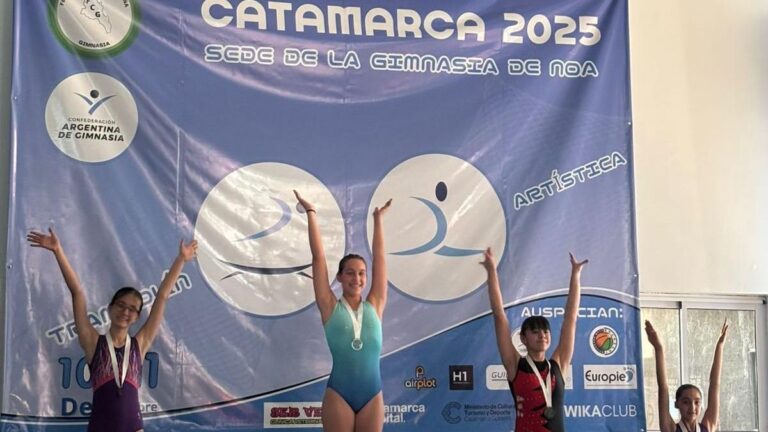 Gimnasia Catamarca dominó el Regional de Trampolín