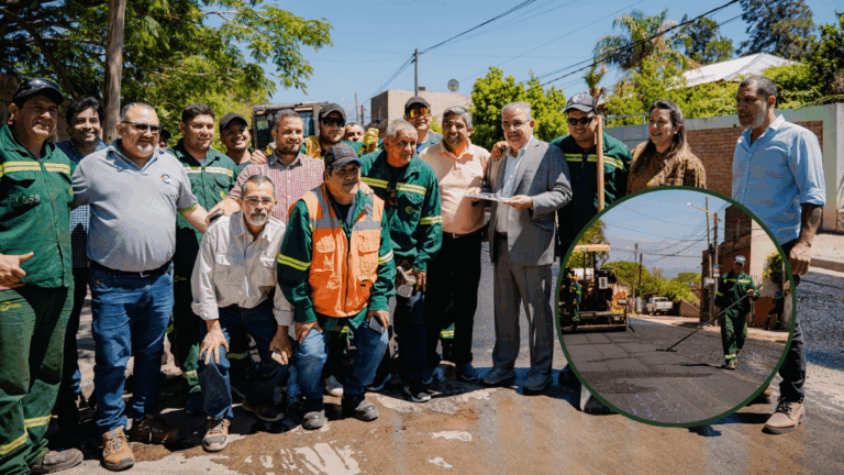 El gobernador recorrió obras viales en Valle Viejo: qué sectores fueron asfaltados