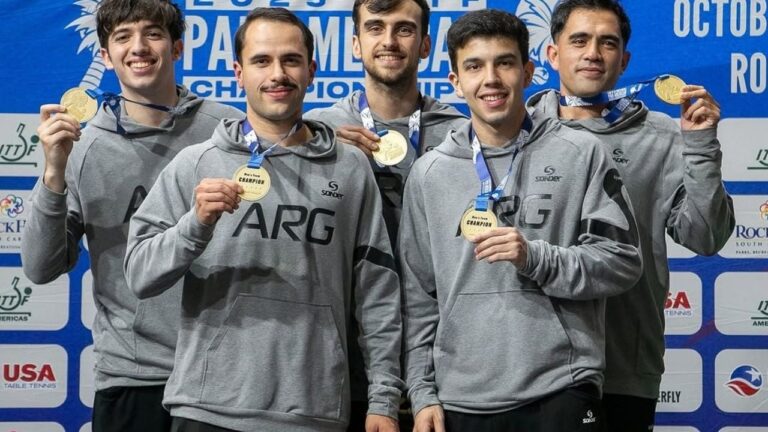 Histórico logró en el tenis de mesa: Argentina ganó el Campeonato Panamericano