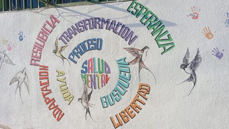Con un mural colectivo se conmemoró el Mes de la Salud Mental en Valle Viejo
