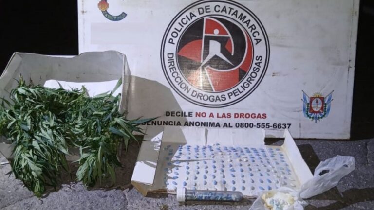 Secuestran marihuana, cocaína y ansiolíticos en un puesto caminero de Paclín