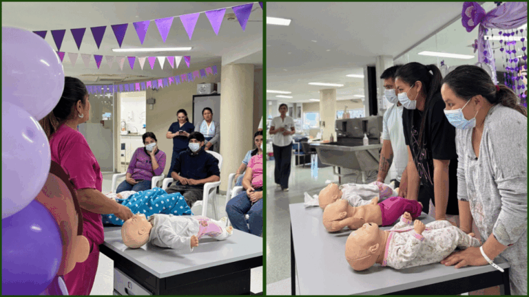 Aprender para cuidar: taller de RCP para familias en Neonatología por la Semana del Prematuro