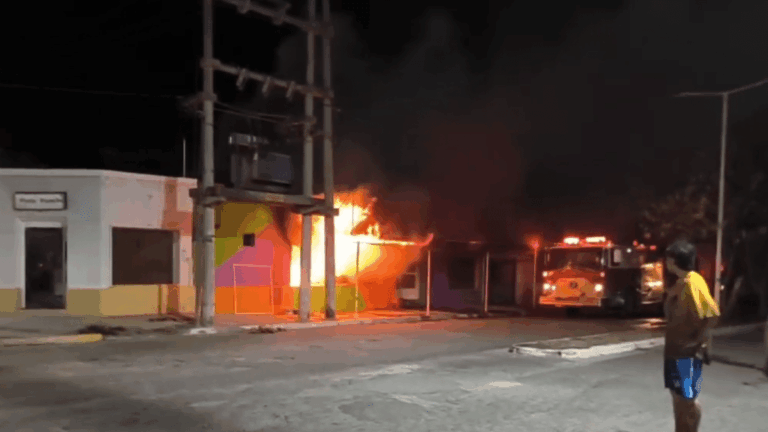 Recreo: un comercio quedó destruido tras un incendio