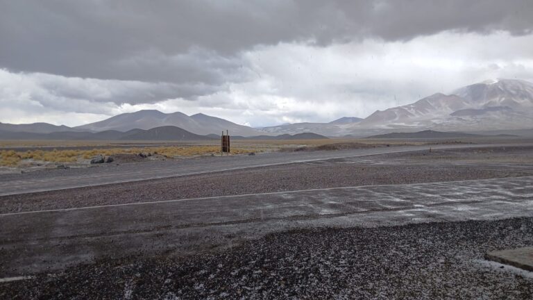 Alerta por lluvia y granizo en el Paso de San Francisco: piden extremar la precaución en la RN 60