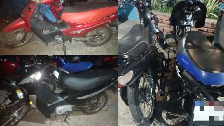 Operativos: secuestraron motos y autos, y arrestaron a tres personas