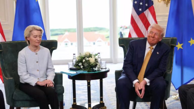 Trump volvió a cargar contra la Unión Europea y describió al bloque como un grupo de naciones en decadencia