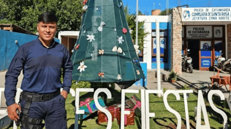 Un policía salvó la vida de una niña que se había broncoaspirado en Valle Viejo