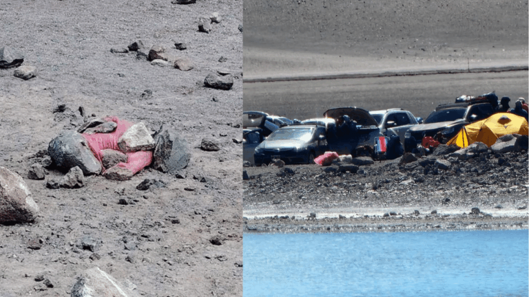 Denuncian acampe en Laguna Celeste y desechos por parte de turistas