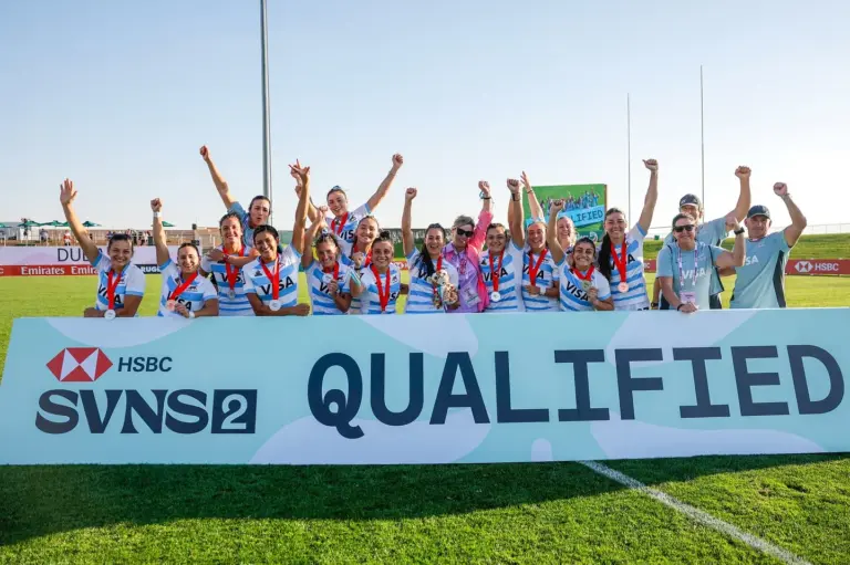 Virginia Brigido se consagró subcampeona del Circuito Mundial Seven de rugby en Dubái