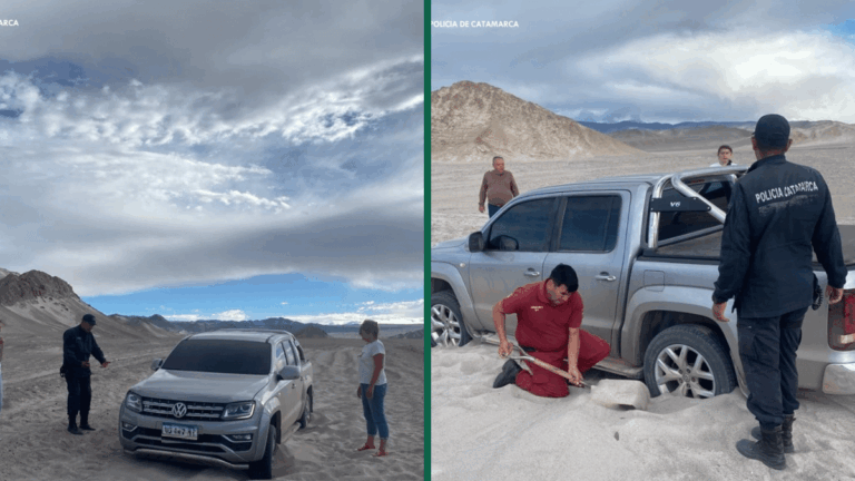 Asistieron a turistas que quedaron atrapados en el Campo de Piedra Pómez