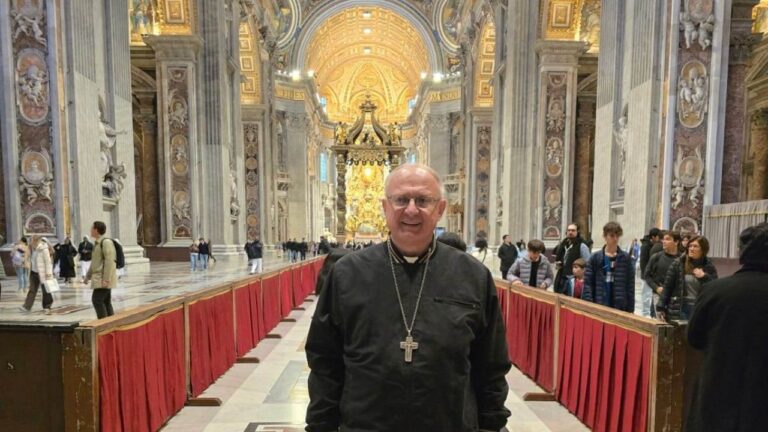 Mons. Urbanc saludó al Papa León en la Audiencia General