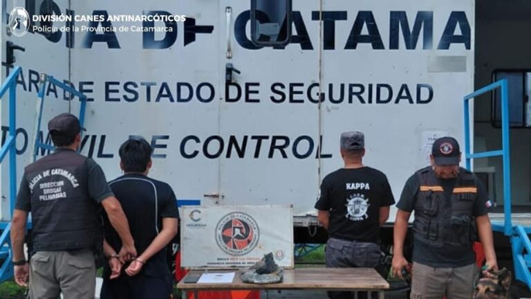 Secuestran más de un kilo de marihuana en la Ruta 38 y detienen a un joven