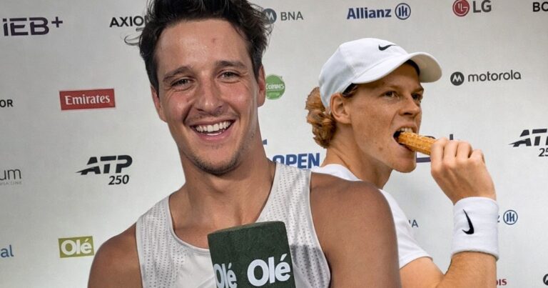Luciano Darderi: el tour gesellino que planificó para Jannik Sinner, con churros y playa