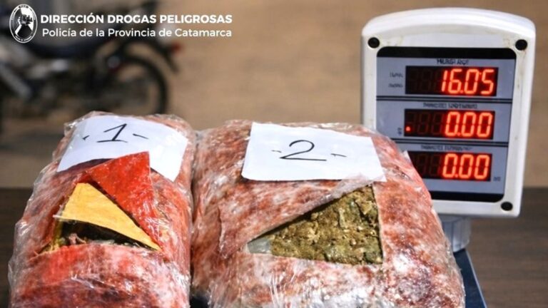 Joven fue detenido con más de un kilo y medio de marihuana