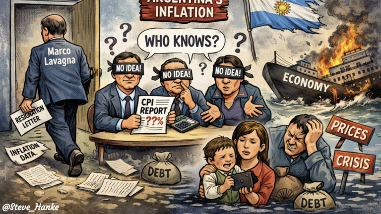 El padre de la dolarización compartió una cruel caricatura sobre la inflación y la pobreza en Argentina