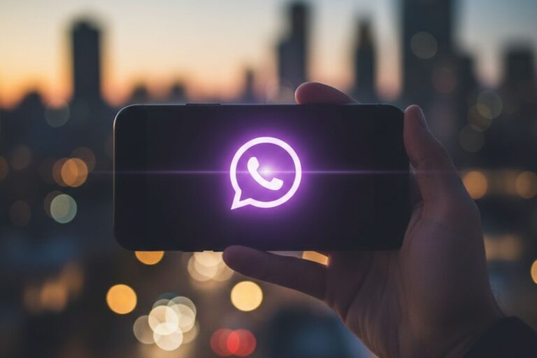 Cómo activar el modo corazón violeta de WhatsApp